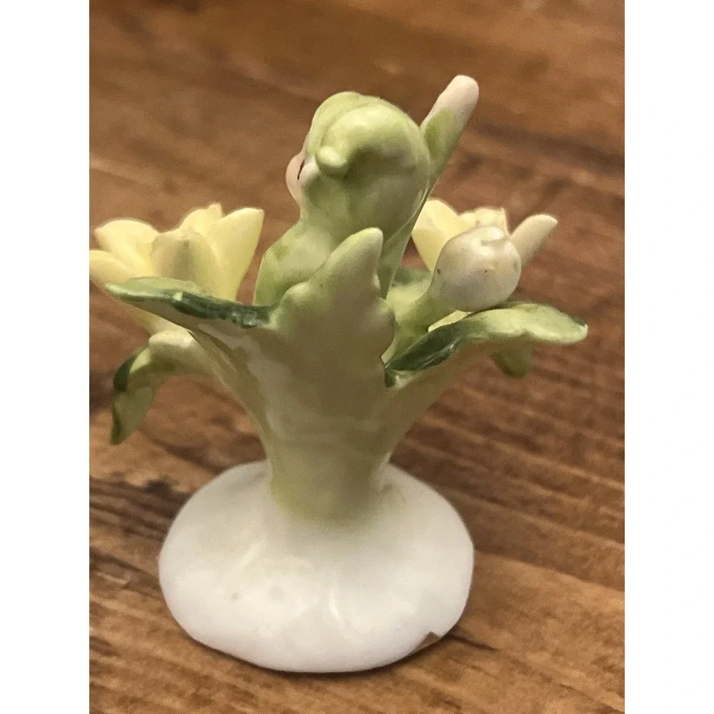 Napcoware Bone China Flower Pixie of the Month March Figurine Vintage Miniature